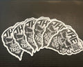 The Trades Skull Sticker Pack (6 Pack) - FREE SHIPPING