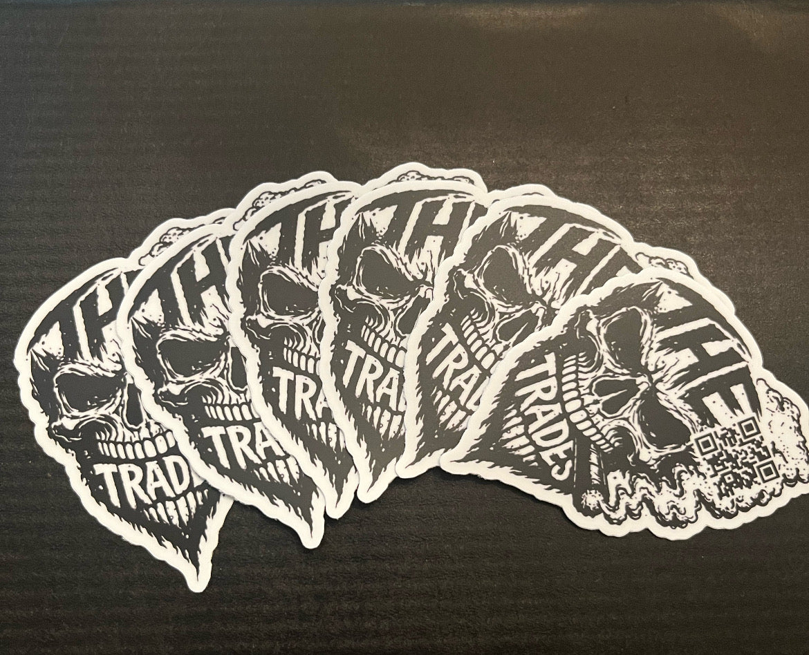The Trades Skull Sticker Pack (6 Pack) - FREE SHIPPING